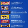 image:imageMampMS Milk Chocolate Peanut and Peanut Butter Candy Variety Pack Individually Wrapped Full Size Pack of 18 Bulk Candy Chocolate for Parties Baking amp SharingMMs  Snickers   More
