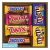 image:imageMampMS Milk Chocolate Peanut and Peanut Butter Candy Variety Pack Individually Wrapped Full Size Pack of 18 Bulk Candy Chocolate for Parties Baking amp SharingMMs  Snickers   More