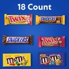 image:imageMampMS Milk Chocolate Peanut and Peanut Butter Candy Variety Pack Individually Wrapped Full Size Pack of 18 Bulk Candy Chocolate for Parties Baking amp SharingMMs  Snickers   More