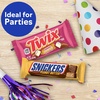 image:imageMampMS Peanut MampMS Caramel SNICKERS Original SNICKERS Peanut Butter TWIX Original and TWIX Salted Caramel Full Size Individually Wrapped Variety Box 18 Ct Bulk Box