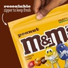 image:imageMampMS Peanut Milk Chocolate Candy Resealable Bulk Pack Party Size 38 oz Bag For Sharing Baking and SnackingPeanut