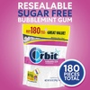 image:imageORBIT Bubblemint Chewing Gum Sugar Free Value Pack 14 Pieces 12 Pack Ideal for Back to School and College School Supplies180 Count Pack of 2
