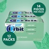 image:imageORBIT Sweet Mint Sugar Free Individually Wrapped Chewing Gum Mint Bulk Box  12 Packs of 14Pieces 168 Total PiecesSweet Mint