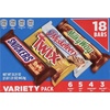 image:imageSNICKERS TWIX MILKY WAY amp 3 MUSKETEERS Individually Wrapped Variety Pack Full Size Milk Chocolate Candy Bars Bulk Assortment 3331 oz 18 Bars18 Bars Pack of 2