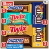 image:imageMampMS Peanut MampMS Caramel SNICKERS Original SNICKERS Peanut Butter TWIX Original and TWIX Salted Caramel Full Size Individually Wrapped Variety Box 18 Ct Bulk Box