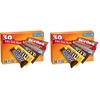 image:imageMampMS SNICKERS 3 MUSKETEERS SKITTLES amp STARBURST Variety Pack Full Size Bulk Candy Assortment 5611 oz 30 BarsFull Size Pack of 2