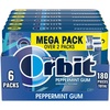 image:imageORBIT Gum Peppermint Sugar Free Chewing Gum Individually Wrapped Mint Mega Packs 6 Count 30 Piece Bulk Box30 Count Pack of 48