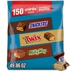 image:imageSNICKERS TWIX amp MILKY WAY Minis Chocolate Candy Bars Variety Pack 150 Ct Bulk Bag293 Pound Pack of 8