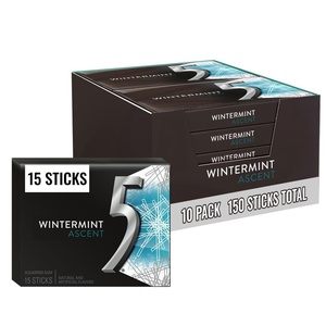 image:image5 GUM React 2 Mint Sugar Free Chewing Gum Five Gum 15 Stick  10 PackWintermintAscent