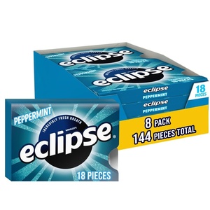 image:image8 Pack ECLIPSE Winterfrost Sugar Free Chewing Gum Bulk Pack 18 PiecePeppermint