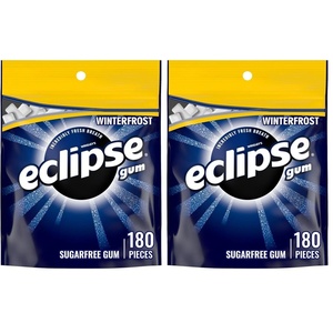 image:imageECLIPSE Winterfrost Chewing Gum Sugar Free Chewing Gum Bulk Pack 88Ounce 180 Piece BagWinterfrost Pack of 2