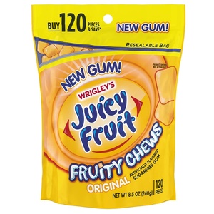 image:imageJUICY FRUIT Gum  Original Bubble Gum Bulk Pack 40Piece Bottle 4 PackFruit