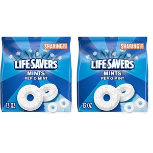 image:imageLIFE SAVERS PepOMint Breath Mints Hard Candy Sharing Size 13 oz Bag13 Ounce Pack of 2