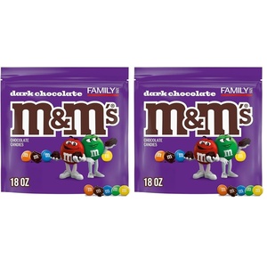 image:imageMampMS Dark Chocolate Graduation Party Candy Family Size 18 Oz Bulk Bag18 Ounce Pack of 2