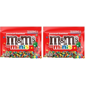 image:imageMampMS MINIS Peanut Butter Milk Chocolate Summer Candy Bulk Summer Snacks Sharing Size 86 Oz Resealable Bag86 Ounce Pack of 2