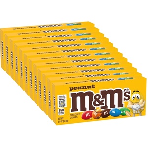 image:imageMampMS Milk Chocolate Candy Movie Theater Box Bulk Chocolate Candy Party Favors 310Ounce Pack of 1231 Ounce Pack of 12
