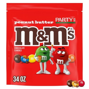 image:imageMampMS Summer Peanut Butter Chocolate Candy Party Size 34 oz Resealable Bulk Candy Bag34 Ounce