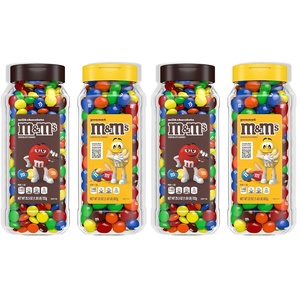 image:imageMampMs Peanut Candy Jars Assorted Chocolate Candies Party Size Bulk Movie Night Treats Buffet Chocolates Resealable and Recyclable 23 Ounces Each Pack of 2Milk Chocolate and Peanut