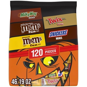image:imageMars Snickers MampMS Milk Chocolate Milky Way amp Twix Fun Size Chocolate Candy Variety Pack 75 Ct Bulk Bag 273 Pounds120 Count Pack of 1