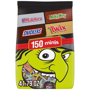 image:imageMars Snickers MampMS Milk Chocolate Milky Way amp Twix Fun Size Chocolate Candy Variety Pack 75 Ct Bulk Bag 273 Pounds150 Count Pack of 1