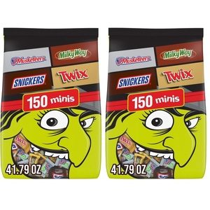 image:imageMars Snickers MampMS Milk Chocolate Milky Way amp Twix Fun Size Chocolate Candy Variety Pack 75 Ct Bulk Bag 273 Pounds150 Count Pack of 2