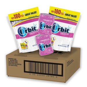 image:imageORBIT Bubblemint Sugar Free Chewing Gum Bulk Pack 2 Pack  180 Piece Bag amp 2 Pack  55 Piece Bottle470 Count Pack of 1