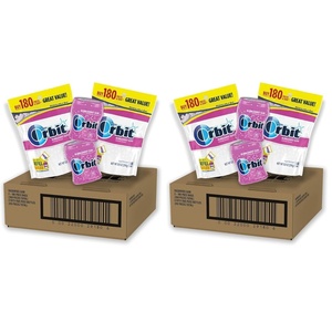 image:imageORBIT Bubblemint Sugar Free Chewing Gum Bulk Pack 2 Pack  180 Piece Bag amp 2 Pack  55 Piece Bottle470 Count Pack of 2