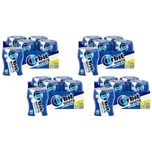 image:imageORBIT Gum White Peppermint Sugar Free Chewing Gum Bulk Pack 40 Piece Bottle Pack of 440 Count Pack of 16