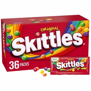 image:imageSKITTLES Candy Tropical Bulk Candy 217Ounce 36 Packs of Individually Wrapped Candy Bulk Box217 Ounce Pack of 36