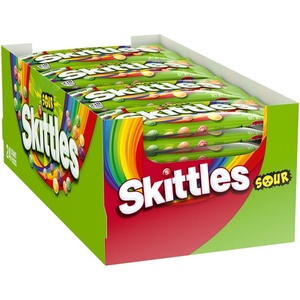 image:imageSKITTLES Sours Individually Wrapped Full Size Chewy Sour Candy Packs 24 Ct Bulk Box for Parties Movie Nights amp Sharing
