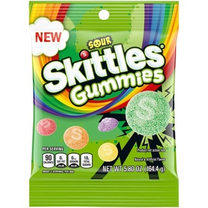 image:imageSKITTLES Wild Berry Gummy Candy Gummy Snacks Individually Wrapped Candy Bags Bulk 58 oz Bag Pack of 12Sour