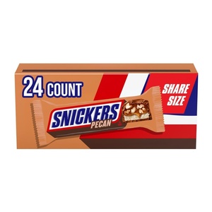 image:imageSNICKERS Candy Milk Chocolate Bars Share Size Bulk Pack 329 oz Bar Pack of 24Pecan
