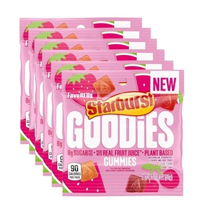image:imageSTARBURST GOODIES FaveREDS PlantBased Fruit Gummy Candy 18 Oz Bag 12 PackFaveREDS