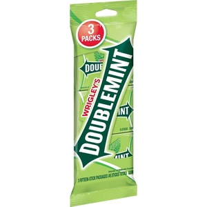 image:imageWRIGLEYS Doublemint Chewing Gum Bulk Pack 15 Stick Count Pack of 3  Gum PacksDoublemint