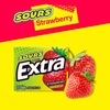 image:imageEXTRA SOURS Strawberry Sugar Free Fruit Gum Sour Candy 15Stick Chewing Gum Pack Purse Essentials 10 Count
