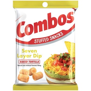 image:imageCOMBOS Cheese Snacks  Pepperoni Pizza Pretzel Baked Snack Packs Cheese Crackers Snacks 63Ounce Bag Bulk Box Pack of 127 Layer Dip Tortilla