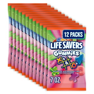 image:imageLIFE SAVERS Gummies Xs amp Os Gummy Candy Game Night Family Game Snack 7 Oz Bag 12 Pack