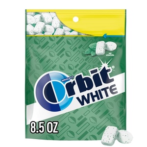 image:imageORBIT WHITE Sweet Mint Sugar Free Gum Soft Chew ADA Approved Chewing Gum 120 Ct Resealable Bag1 Count Pack of 1