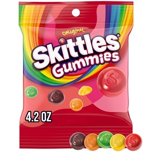 image:imageSKITTLES Gummies Original Fruity Gummy Candy Bags with 42 Oz Each Individually Wrapped Bulk Snacks Pack of 12Original