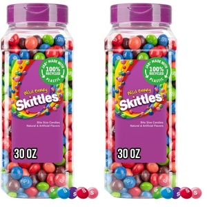 image:imageSKITTLES Wild Berry Chewy Fruity Rainbow Candy For Mid Day Snacking Road Trips Gaming amp Party Fun 30 Oz Resealable Bulk Candy Jar3031 x 3425 x 7677 inches Pack of 2
