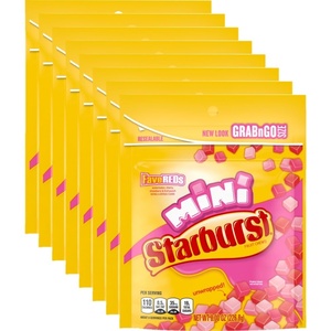 image:imageSTARBURST Fruit Chews  Mini Sours 8oz Pack of 8  Mini Candy Sour Candy BulkFaveREDS