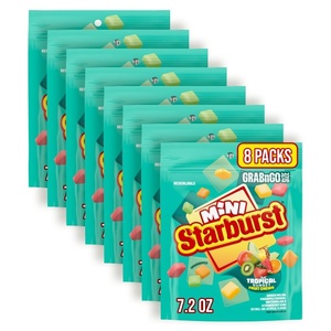 image:imageSTARBURST MINIS Tropical Sunset Chewy Candy Movie Night Concession Road Trip Bulk Candy Bags Fruit Chews GrabNGo 72 Oz Bag 8 Pack
