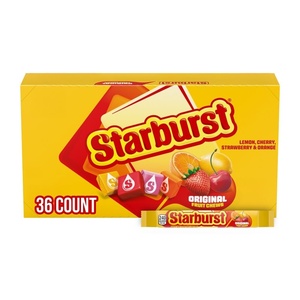 image:imageSTARBURST Original Full Size Fruit Chews Chewy Candy Bulk Candy for Birthdays Road Trips Pantry 207 oz 36 Single PacksOriginal
