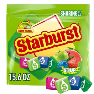 image:imageSTARBURST Sour Chewy Candy Individually Wrapped Fruit Chew Candies Sharing Size 156 Oz Resealable Bag