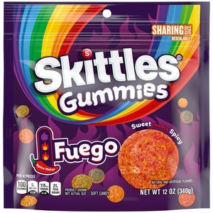 image:imageSkittles Gummies Fuego Sweet and Spicy Gummy Candy Sharing Size Resealable 12 Ounce